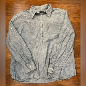 Landsend Light Weight Cotton Popover Size S